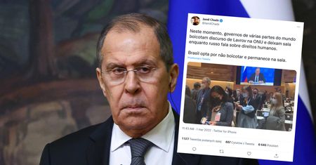 Dyplomaci wychodzą podczas przemówienia Ławrowa