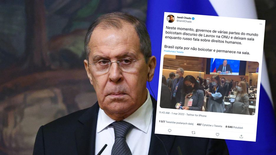 Dyplomaci wychodzą podczas przemówienia Ławrowa