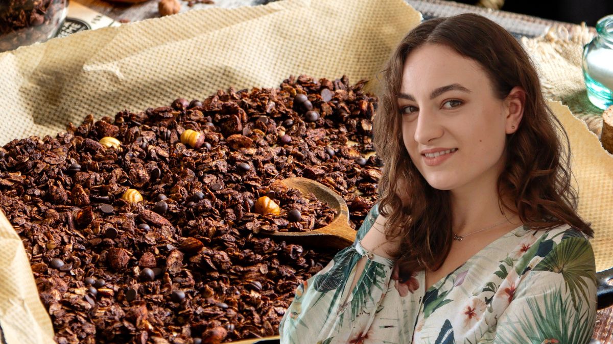 Do czekoladowej granoli z kaszy gryczanej możesz dodać orzechy