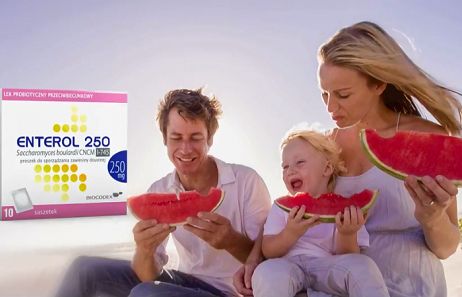 Rodzinna kampania reklamuje probiotyk Enterol (wideo)