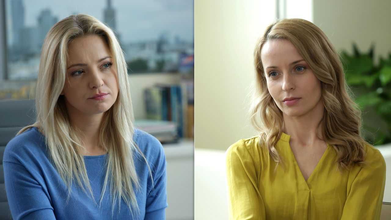 M jak miłość, Joasia (Barbara Kurdej-Szatan), Nina (Agnieszka Judycka)
