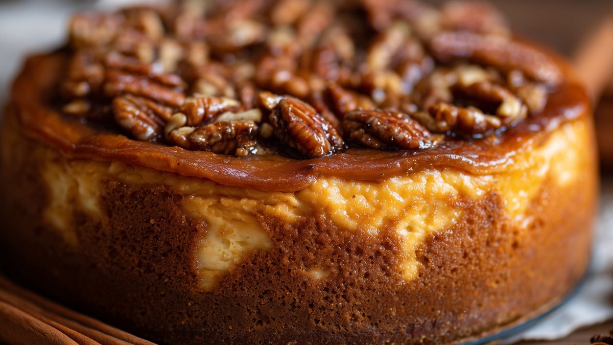 Sernik dyniowy z orzechami pekan rozpływa się w ustach