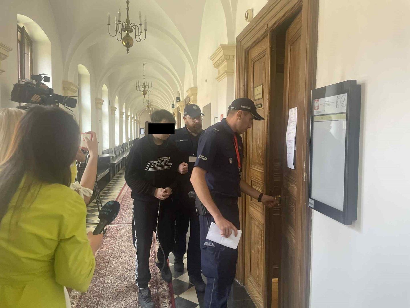 Zdjęcia z ogłoszenia wyroku dla Kyrylo H. w Sądzie Okręgowym w Rzeszowie.