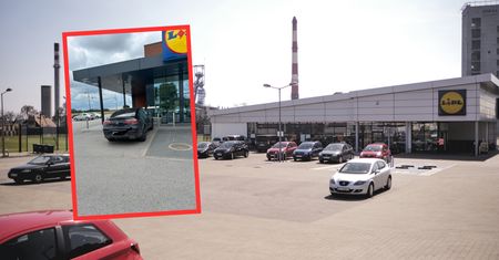 Zrobiła to przed Lidlem. Zdjęcie trafiło do straży miejskiej
