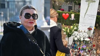 Małgorzata Ostrowska-Królikowska wybrała się z wnukiem na cmentarz. Pokazała, jak dziś wygląda grób Pawła Królikowskiego