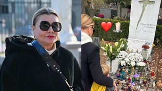 Małgorzata Ostrowska-Królikowska wybrała się z wnukiem na cmentarz. Pokazała, jak dziś wygląda grób Pawła Królikowskiego
