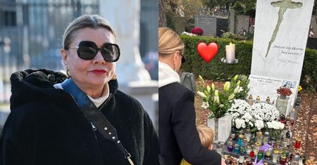 Małgorzata Ostrowska-Królikowska wybrała się z wnukiem na cmentarz. Pokazała, jak dziś wygląda grób Pawła Królikowskiego