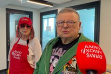 Magda Jethon i Wojciech Mann w nowej siedzibie Radia Nowy Świat