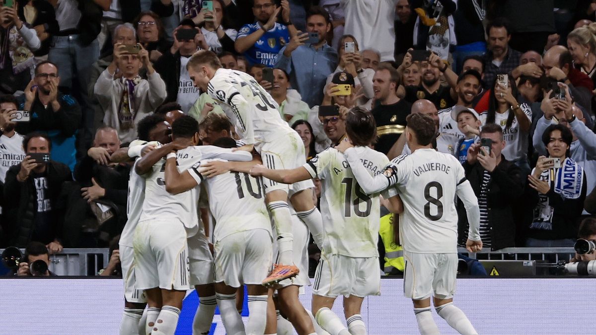 PAP/EPA / PAP/EPA/SERGIO PEREZ / Real Madryt odniósł wysokie zwycięstwo