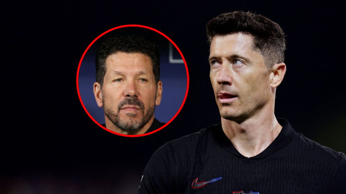 Getty Images / Maria Gracia Jimenez/Soccrates/Getty Images/Flor Tan Jun/Getty Images / Na dużym zdjęciu Robert Lewandowski, na małym Diego Simeone