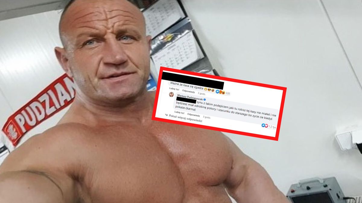 Mariusz Pudzianowski rozprawił się z internautą