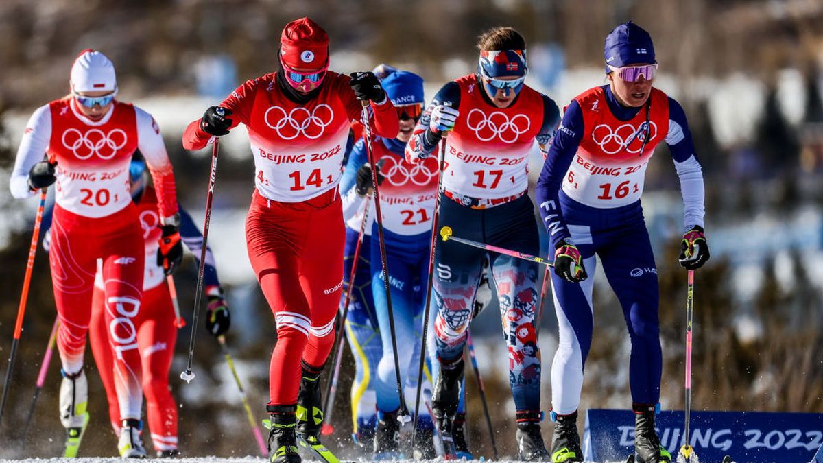 Getty Images /  Stanislav Krasilnikov / Na zdjęciu: biegaczki narciarskie podczas igrzysk olimpijskich Pekin 2022