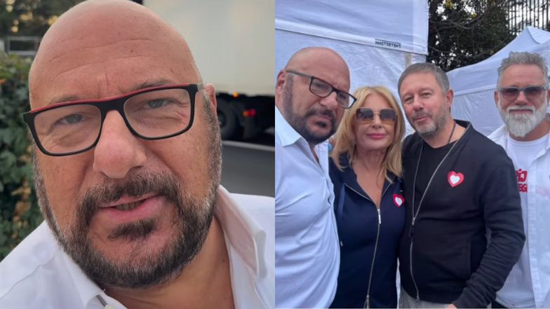 Piotr Gąsowski na Marszu Miliona Serc