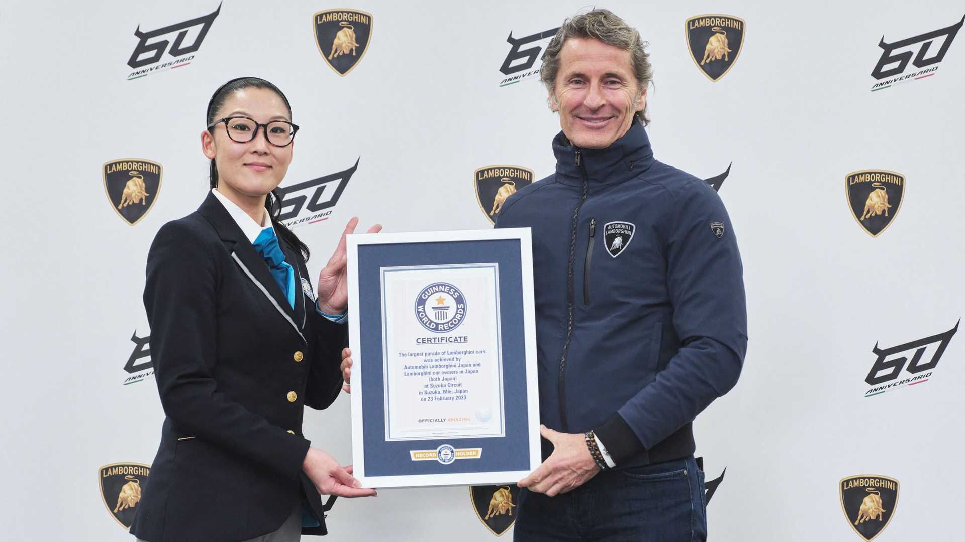 Największa parada lamborghini