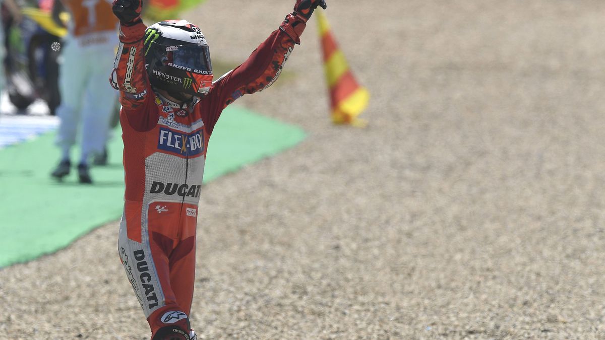 Zdjęcie okładkowe artykułu: Materiały prasowe / Ducati / Jorge Lorenzo po wyścigu w Jerez