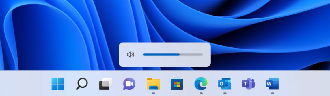 Nowy wskaźnik głośności w testowym Windows 11