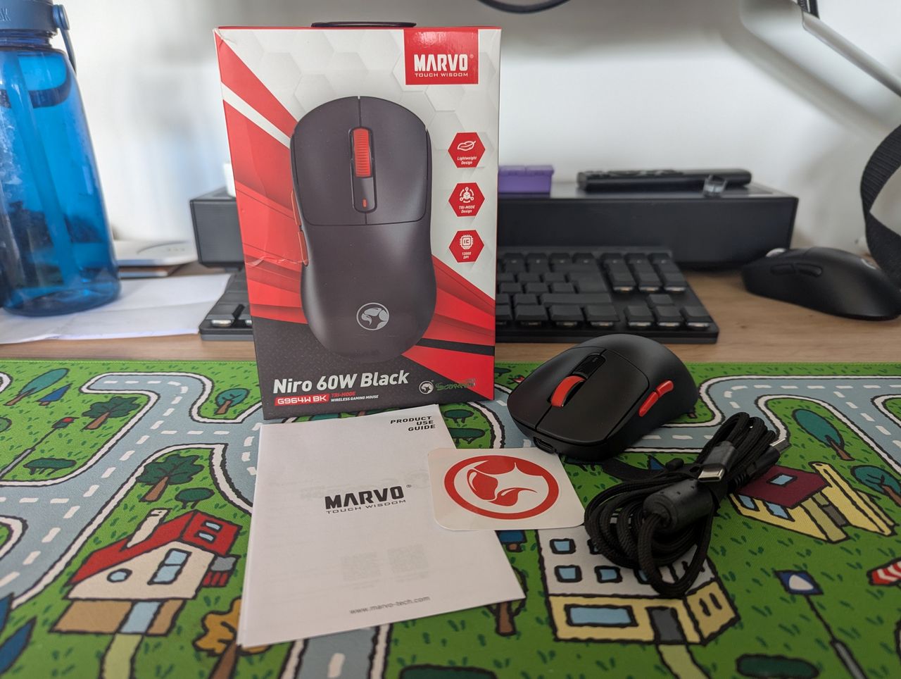 Zaskakująco dobra i bardzo tania. Test myszki bezprzewodowej Marvo Niro 60W.
