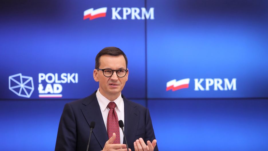 Mateusz Morawiecki podczas konferencji prasowej