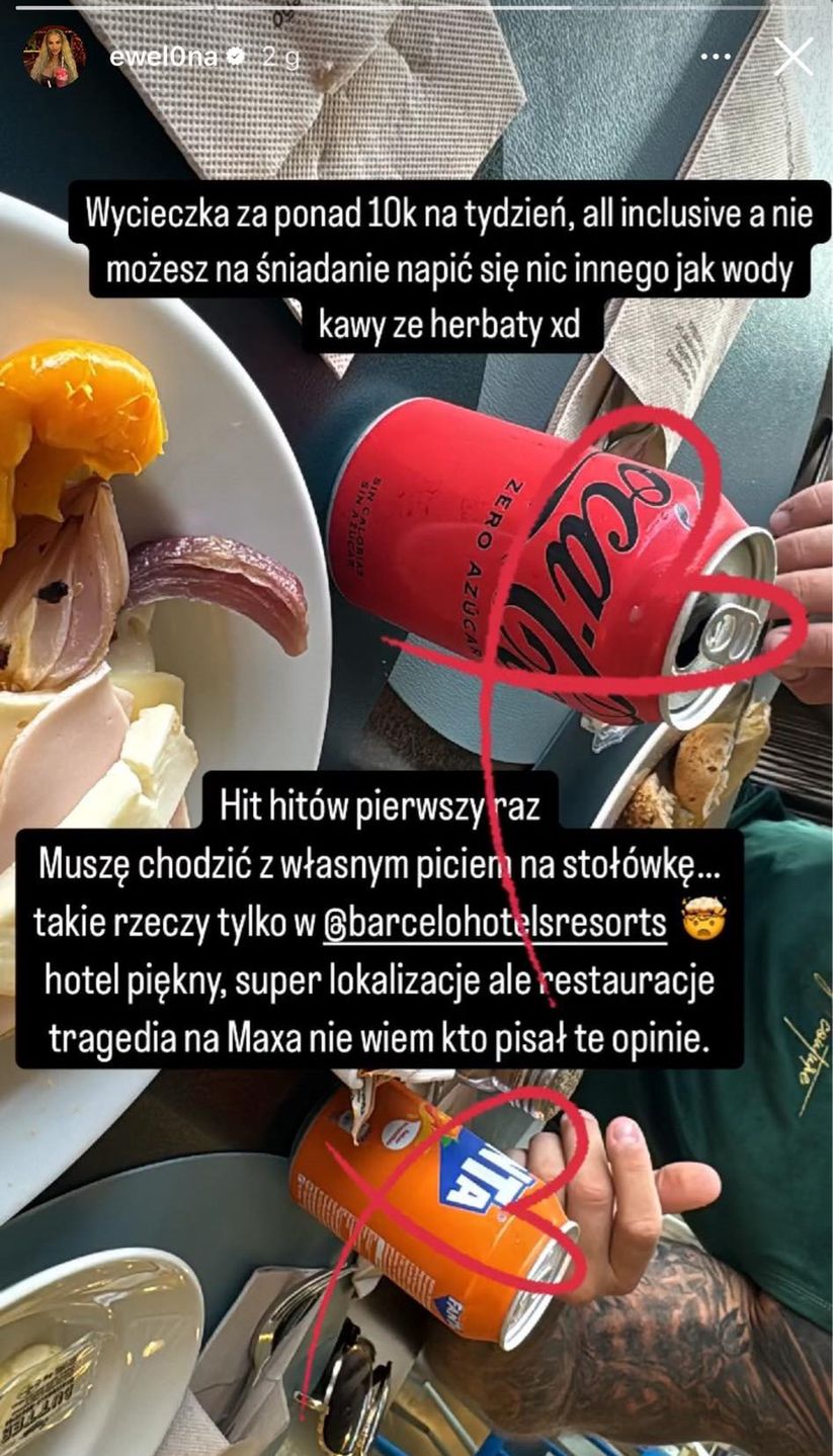 Ewel0na skarży się na hotel
