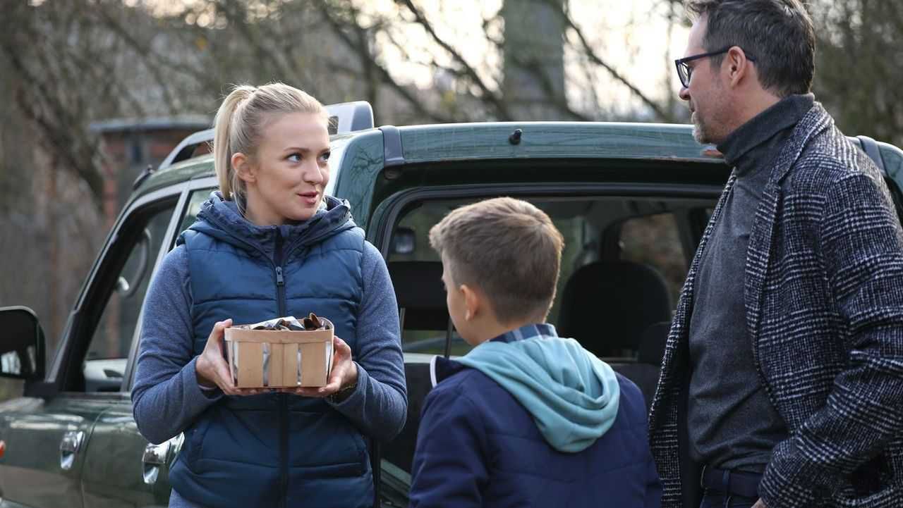 M jak miłość, Michał (Paweł Deląg), Wojtuś (Feliks Matecki), Joasia (Barbara Kurdej-Szatan)
