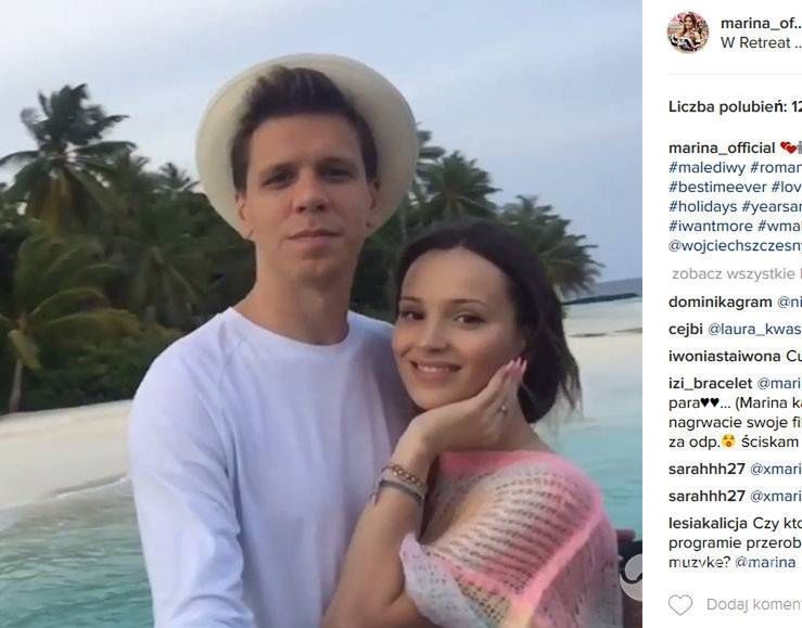 Marina Łuczeno i Wojciech Szczęsny - kiedy wzięli ślub?