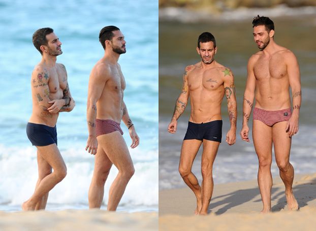 Marc Jacobs na plaży z "byłym"! SEKSOWNI?