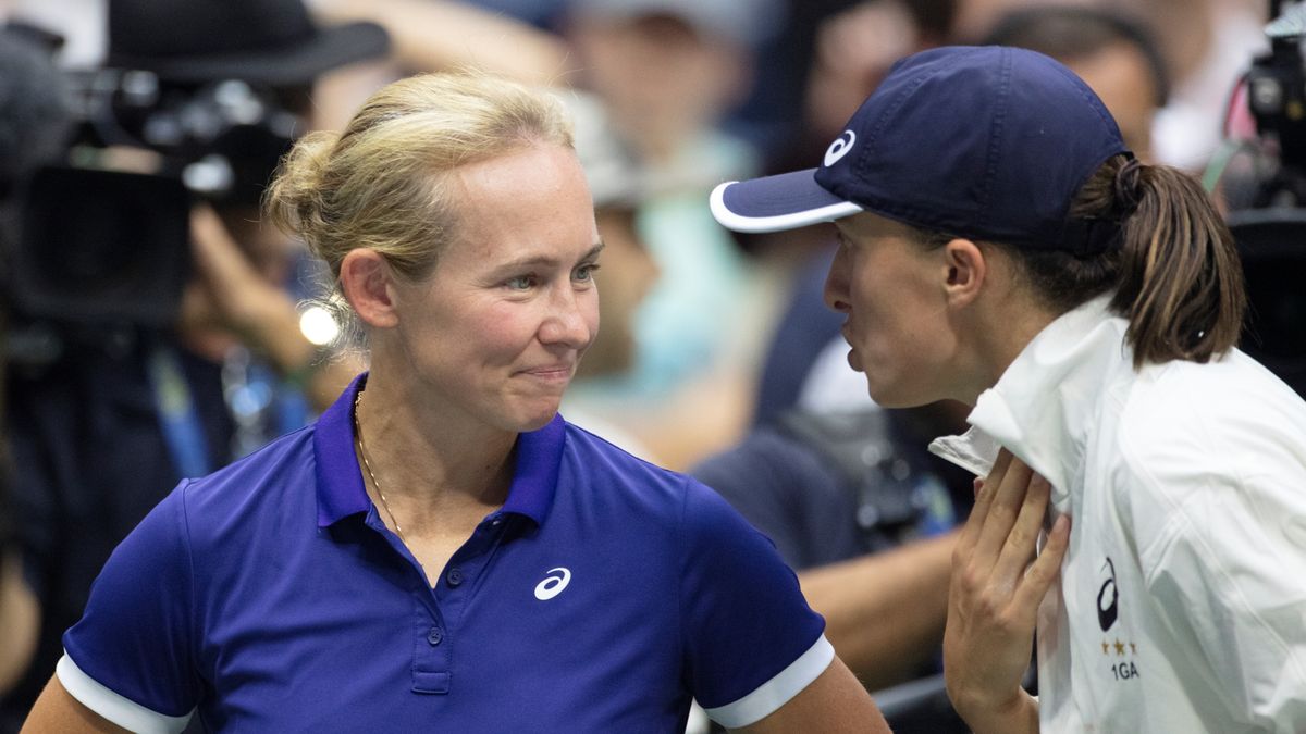 Getty Images / Na zdjęciu: Daria Abramowicz oraz Iga Świątek