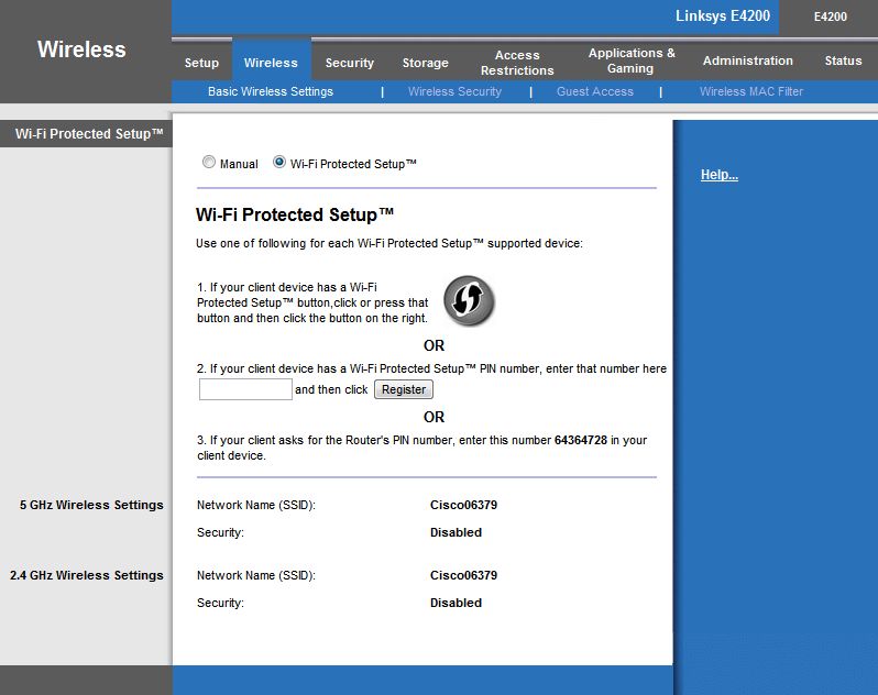 Funkcja Wi-Fi Protected Setup