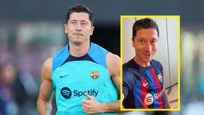 Uśmiech nie schodzi mu z twarzy. Tak Lewandowski przywitał się z kibicami FC Barcelona