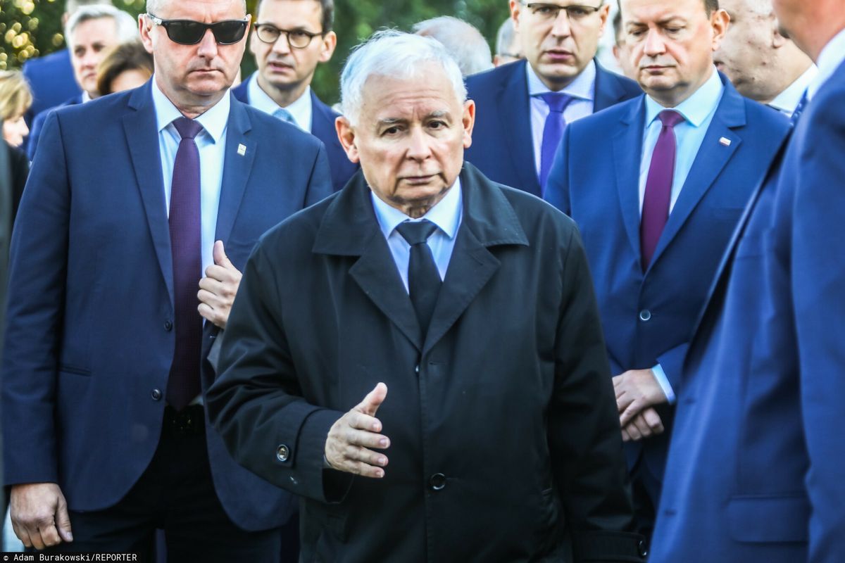 Na zdjęciu m.in. prezes PiS Jarosław Kaczyński 