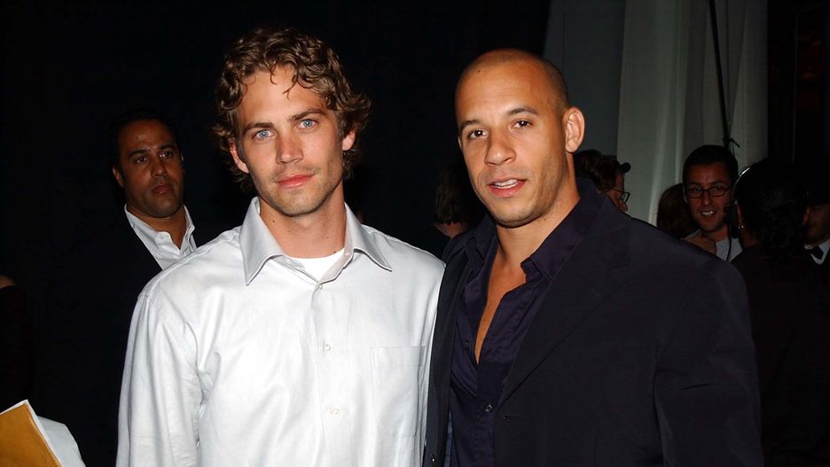 Paul Walker i Vin Diesel na gali MTV Movie Awards w 2002 r.