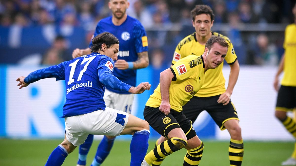 Mario Goetze (z prawej) oraz Benjamin Stambouli (z lewej)