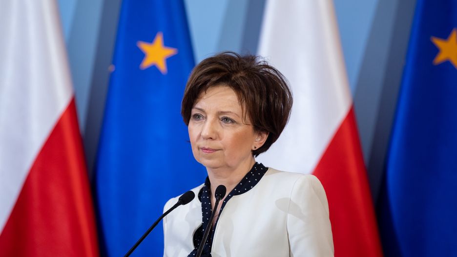 Marlen Maląg zachwala tarczę antykryzysową.