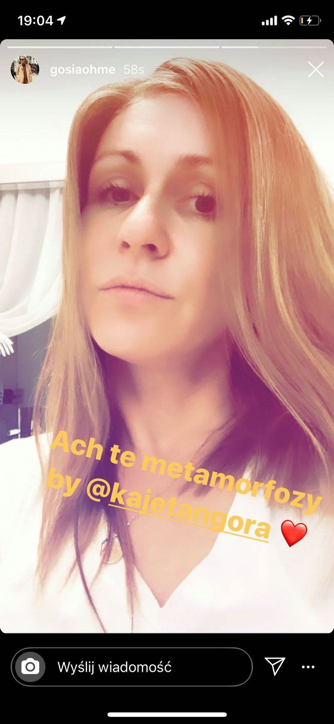 Małgorzata Ohme - nowa fryzura