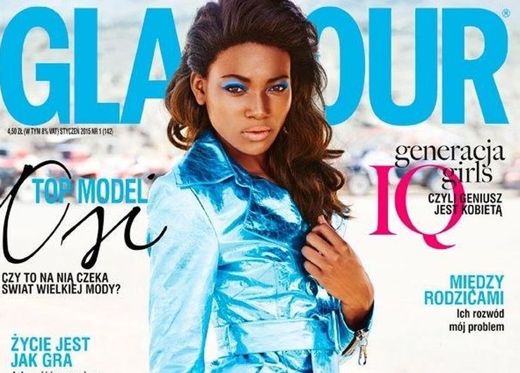 Trzy okładki Glamour z Osi Ugonoh