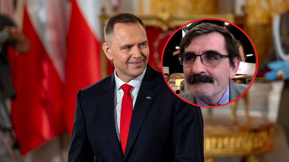 Getty Images / Damian Lemanski/Bloomberg via Getty Images/YouTube / Na dużym zdjęciu Karol Nawrocki, na małym Zbigniew Raubo