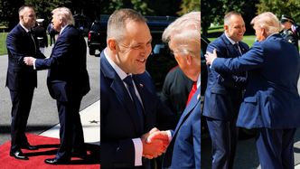 Donald Trump przywitał Karola Nawrockiego w Waszyngtonie. Tak wyglądał początek ich spotkania