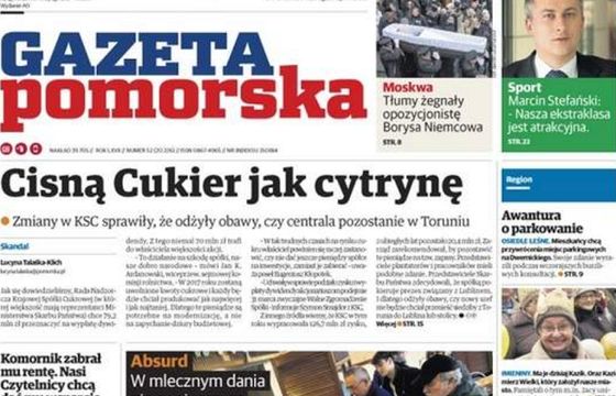 „Gazeta Pomorska” najchętniej kupowanym dziennikiem regionalnym. Tylko ona ma sprzedaż powyżej 10 tys. egz.