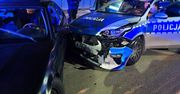 Mielec: Policja staranowała uciekającego BMW 20-latka