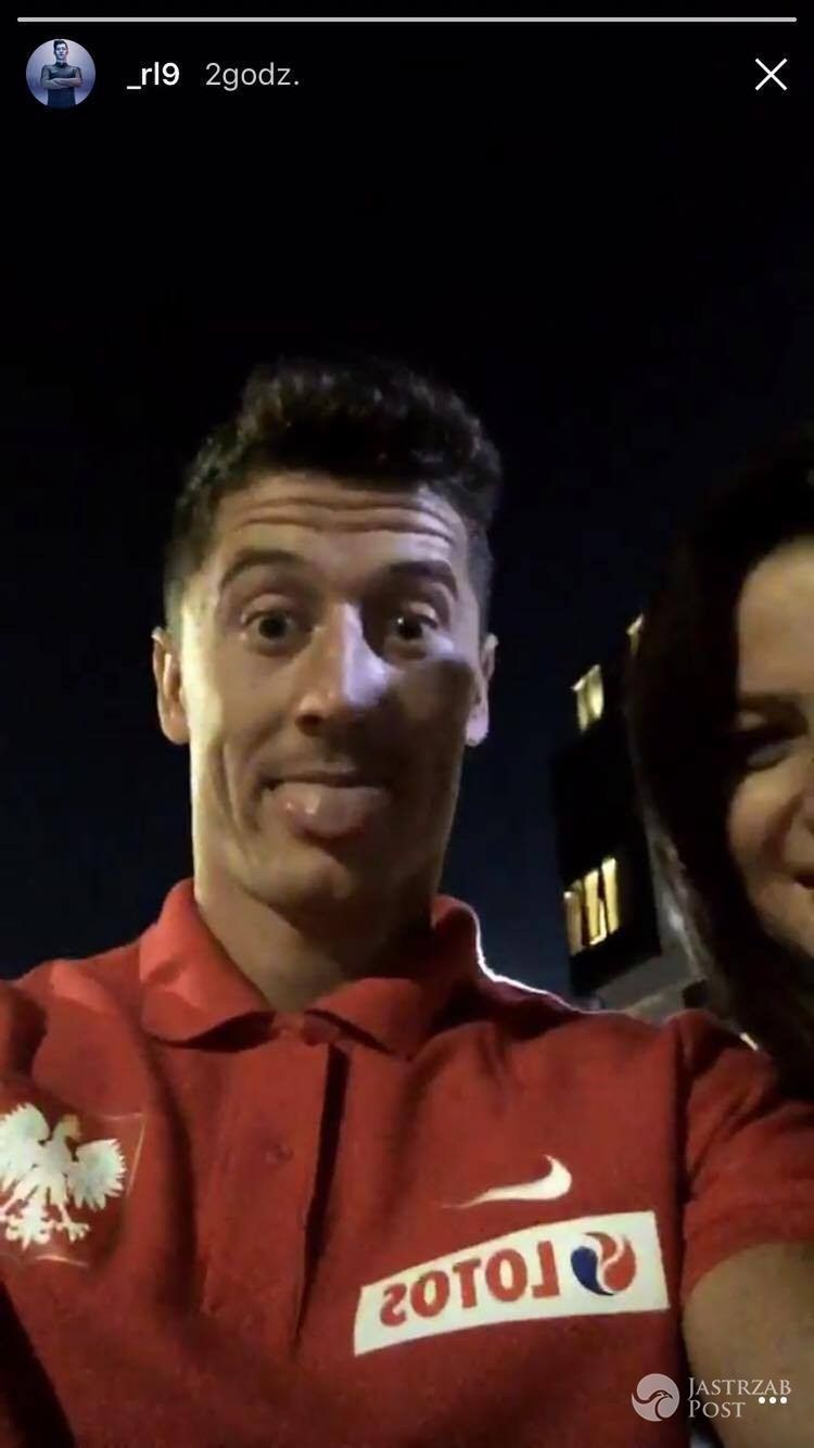 Robert Lewandowski wygłupia się na Instagramie