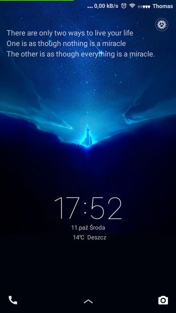 Ekran blokady - motyw MIUI 8 - Getuk Super Light