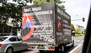 Policja ochraniała ciężarówkę anty-LGBT? "Przejazd zgłoszony jako zgromadzenie"