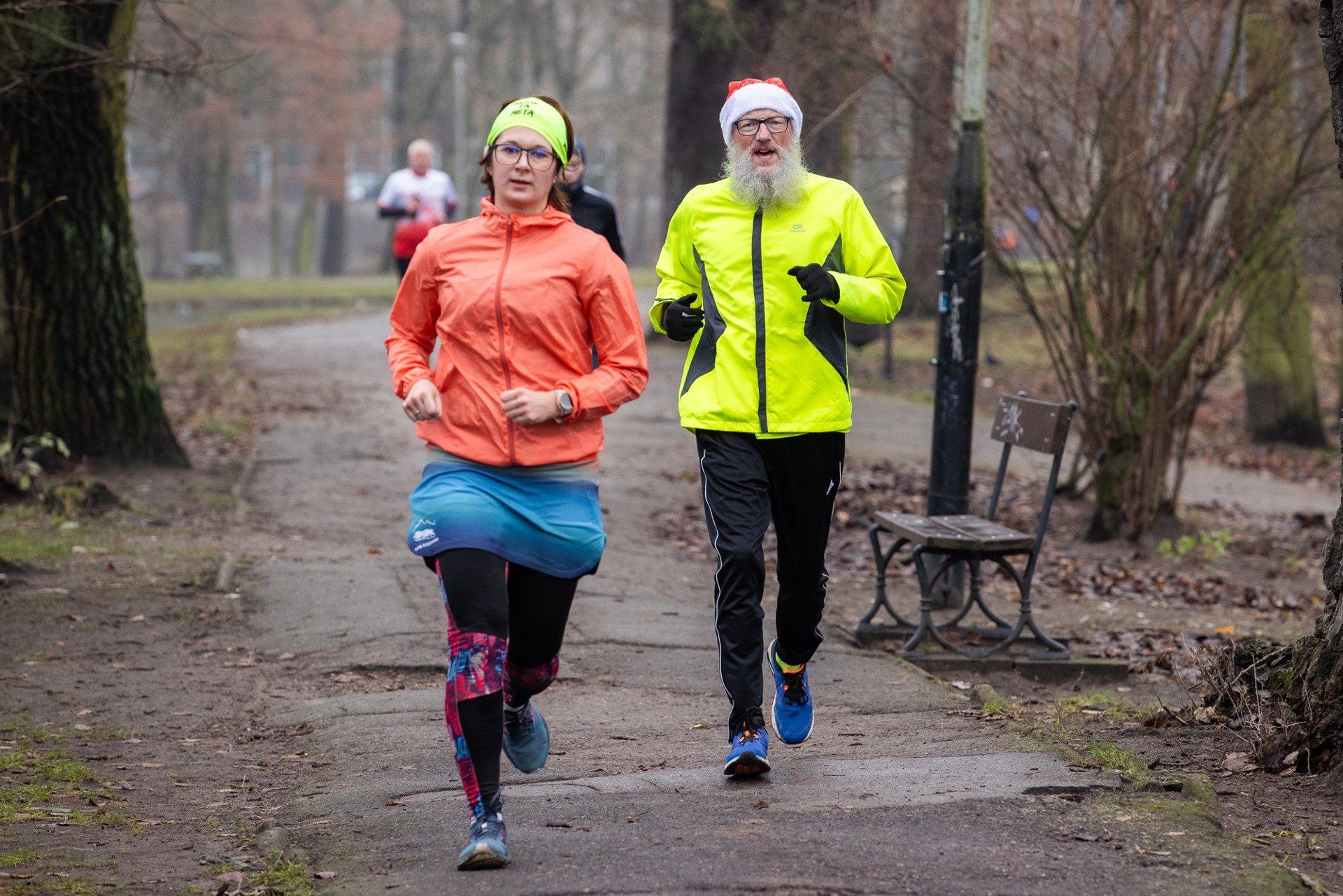 Jak co sobotę, biegacze spotkali się w parku nad Starym Kanałem
