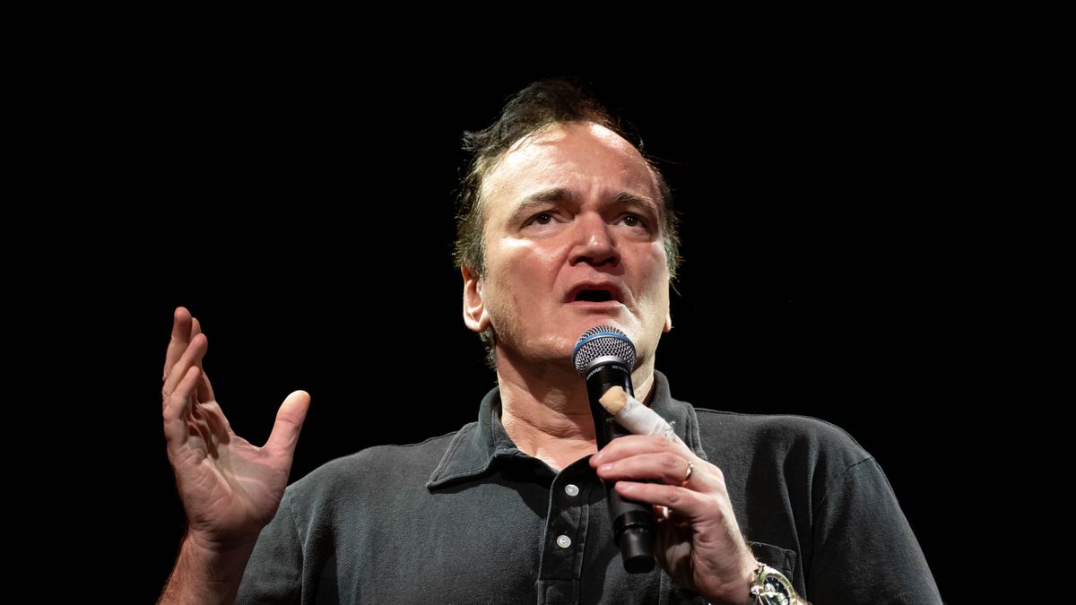 Filmmaker Quentin Tarantino speaks during the Annual NonFungible Token (NFT) Event in New York, U.S., on Tuesday, Nov. 2, 2021. NFT.NYC brings together over 500 speakers from the crypto, blockchain, and NFT communities for a three-day event of discussions and workshops. Photographer: Michael Nagle/Bloomberg via Getty Images