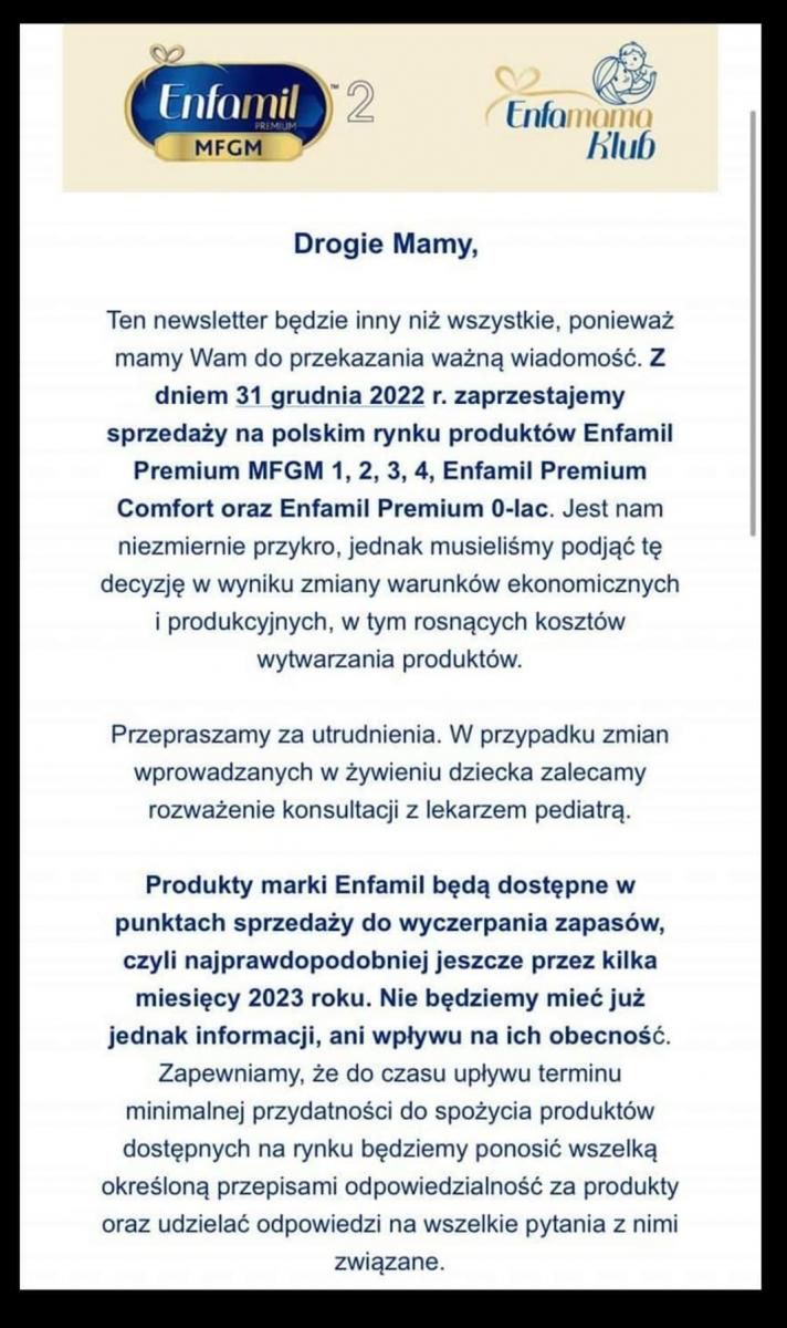 Produkt dla dzieci wkrótce zniknie z Polski