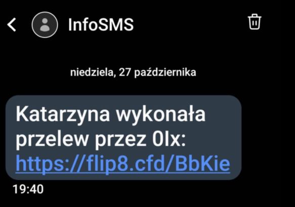 Fałszywy SMS