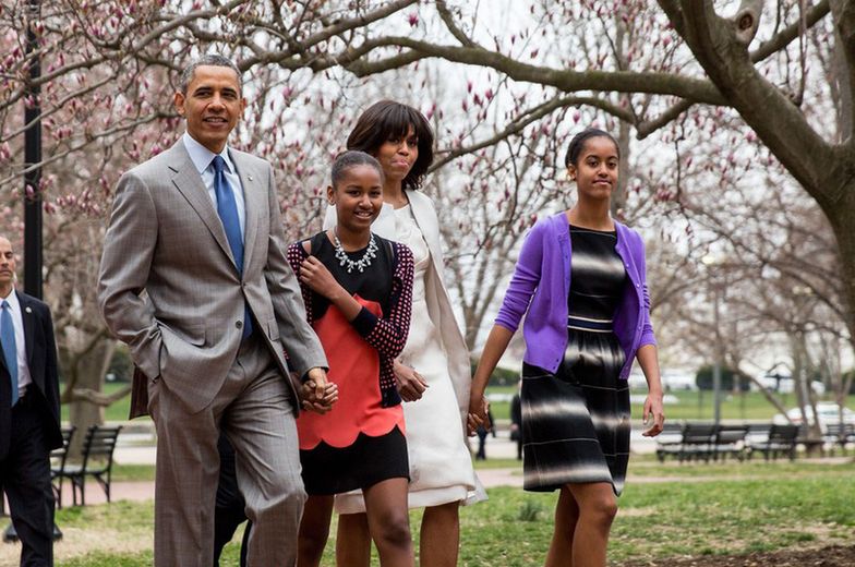 Prezydent USA wraz z rodziną
