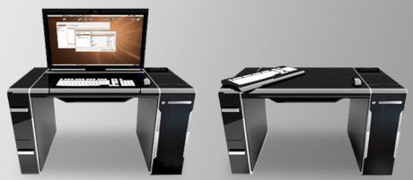 Sync Desktop - biurko z wbudowanym komputerem