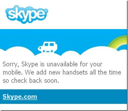 Skype dla Windows Mobile... wyparował!
