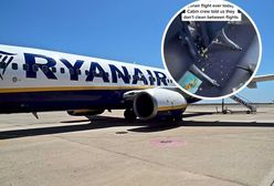 "Najbrudniejszy lot w historii Ryanair". Pokazali nagranie
